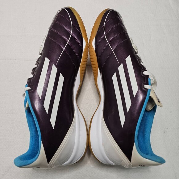 Adidas V22586 Indoor Soccer Shoes F10-F50 Purple White Women's Size - Picture 9 of 14